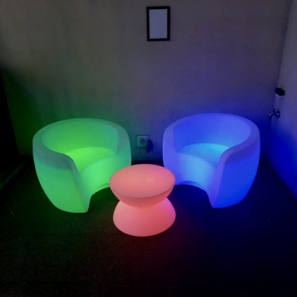 glow furniture for an event.