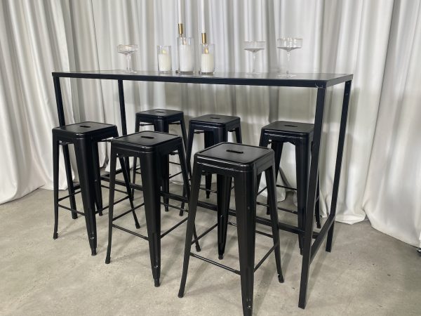 Tolix Stool  – Black - Image 2