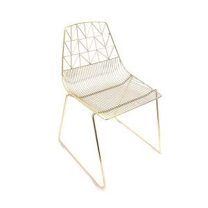 gold wire chair hire