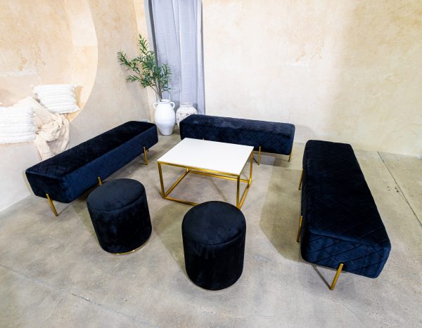 Black Ottoman Setting