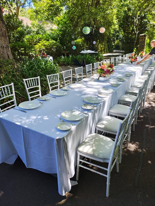 White tiffany chairs