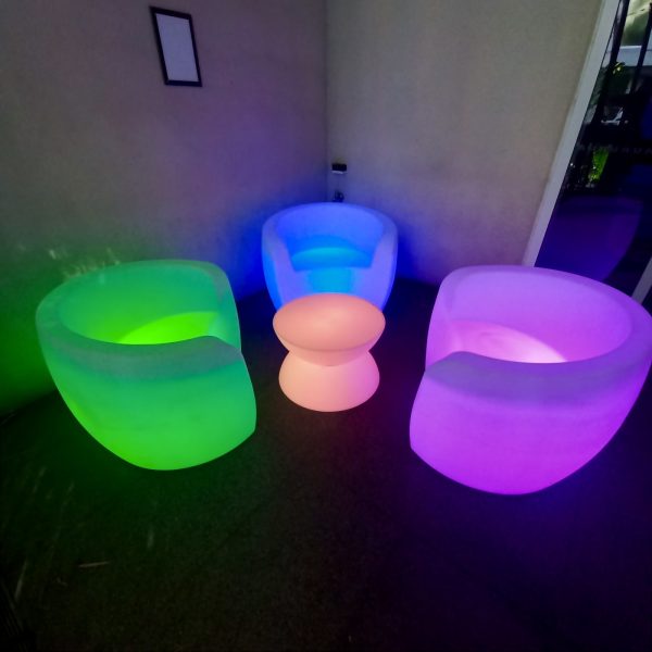 glow couch and glow mini coffee table