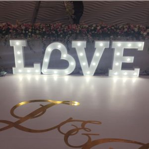 Light up letters Hire