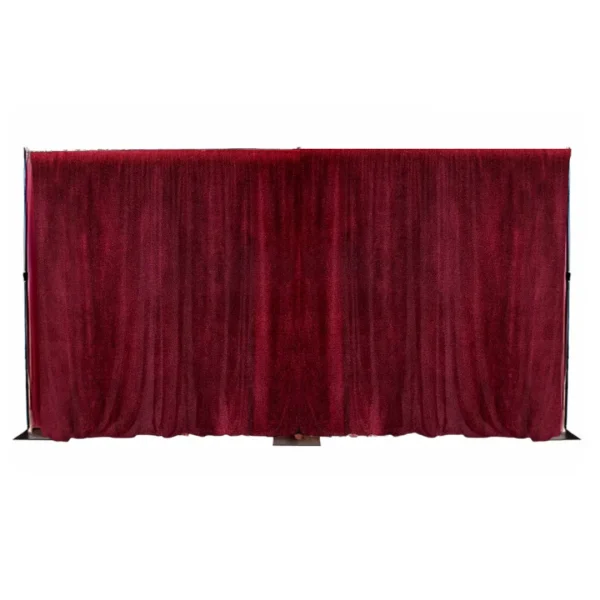 red velvet drape backdrop