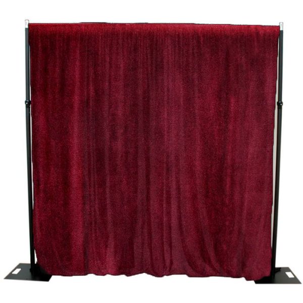 red velvet drape backdrop