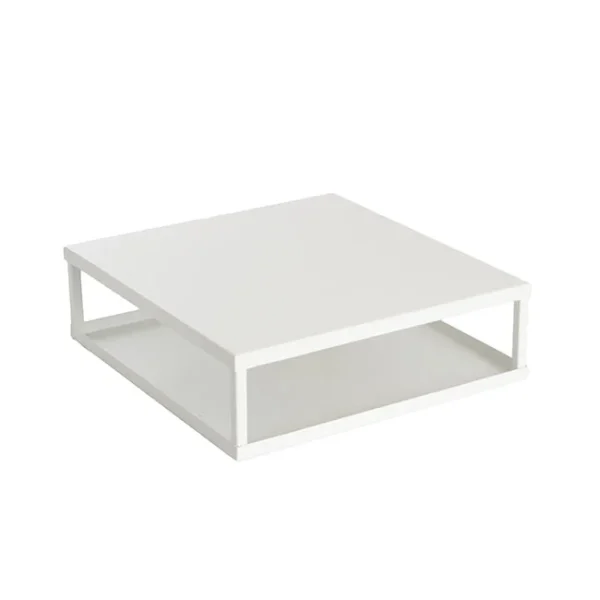 white table square table riser