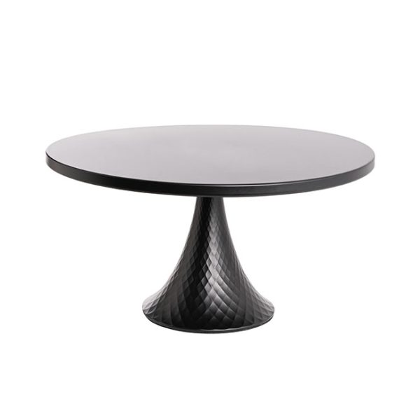 black round cake stand