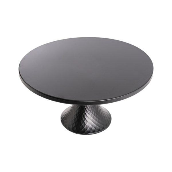 black round cake stand