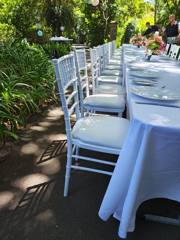 White tiffany chairs
