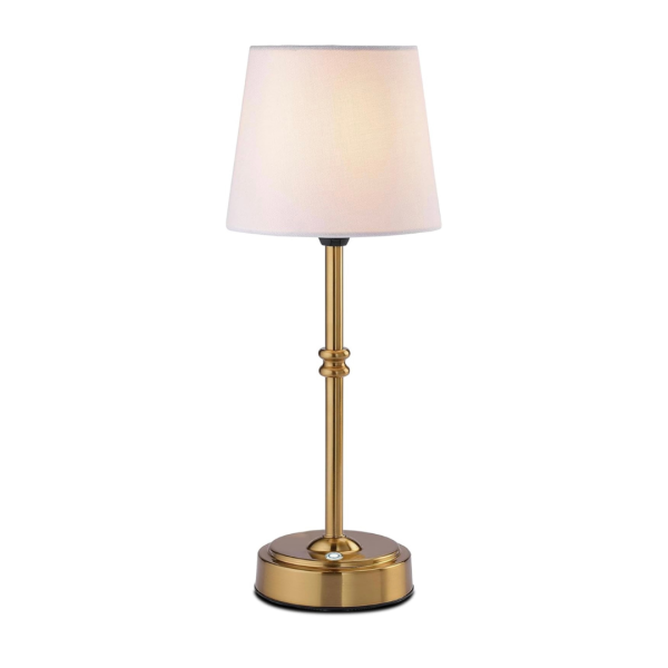 white shade lamp hire