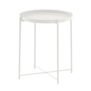 Tray Side Table – White