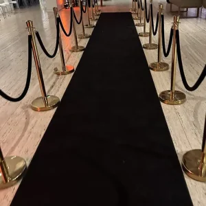 Black Carpet Runner - 10m
